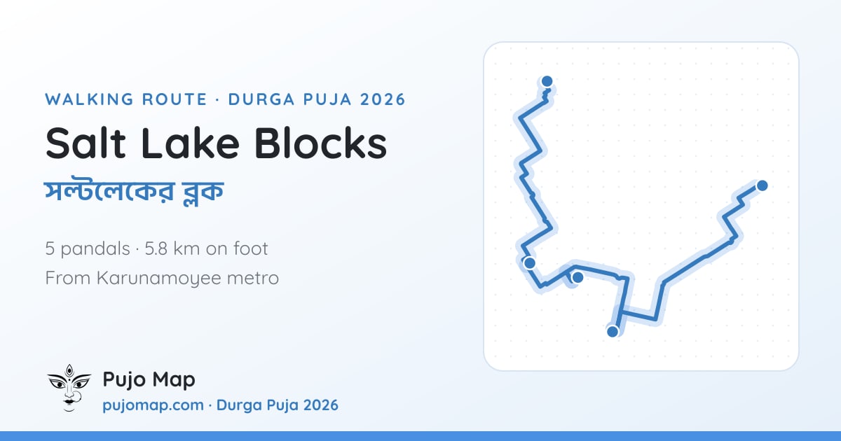 The Salt Lake Blocks route on the map, walked along real streets.